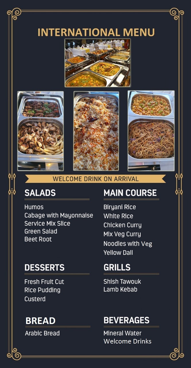 dhow cruise creek menu