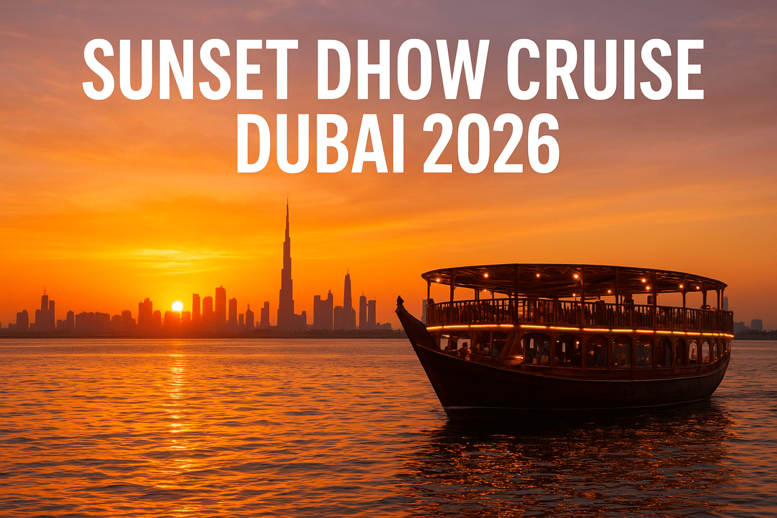 Sunset Dhow Cruise in Dubai